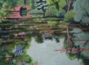 Reflections in Glyndebourne lake