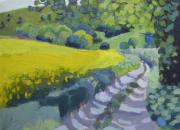 Rutted path through Little Heaven nr Glyndebourne